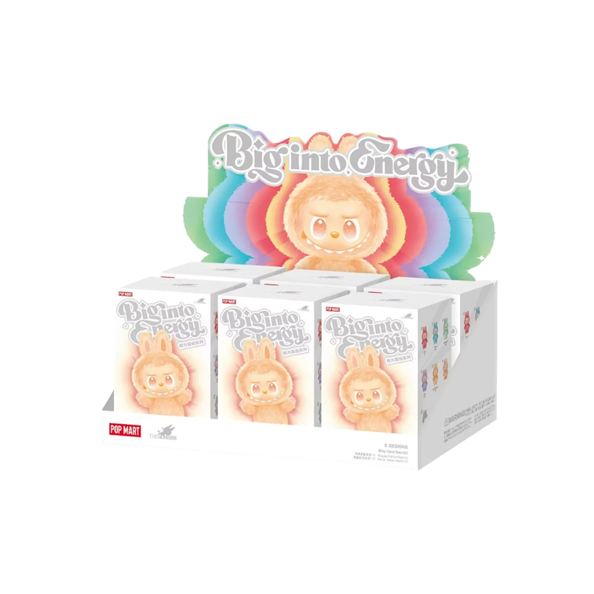 Pop Mart Labubu The Monsters Big into Energy Series Vinyl Plush Pendant Sealed Case (6 Blind Box)
