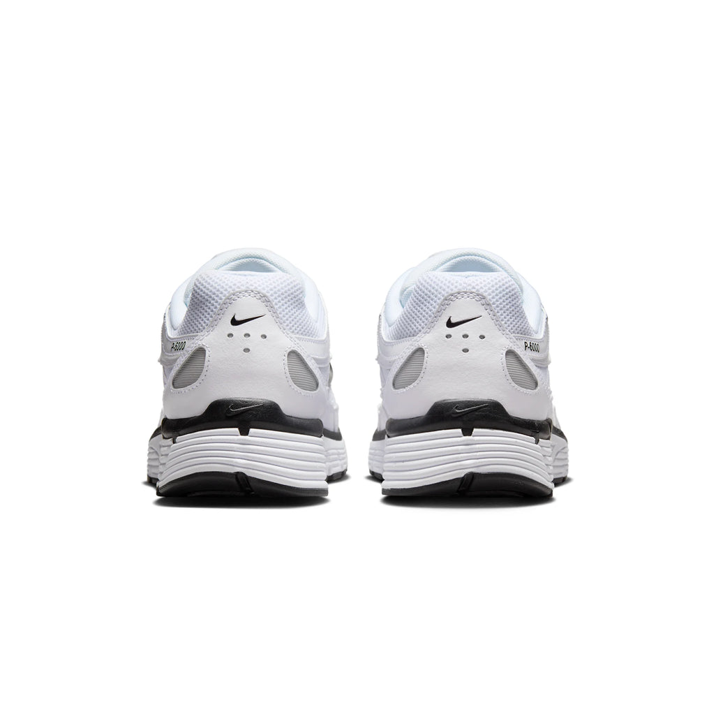 Nike P-6000 White Metallic Silver Black