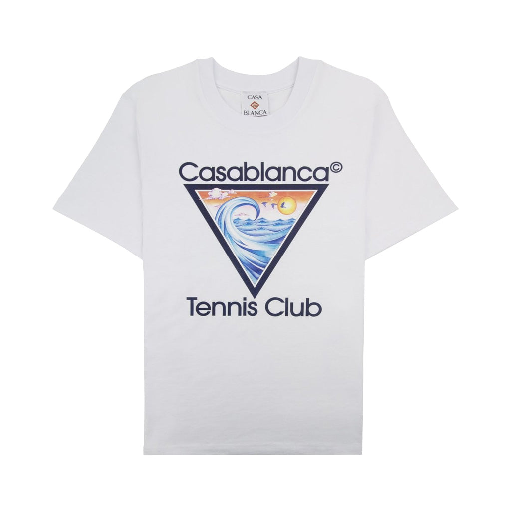 Casablanca Tennis Club Icon Printed T-shirt White