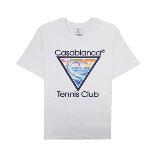 Casablanca Tennis Club Icon Printed T-shirt White