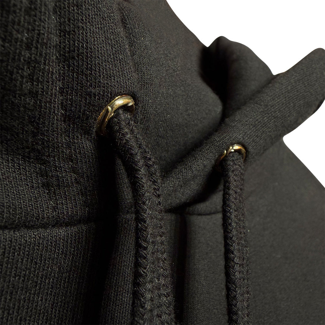 Chrome Hearts "1988" Script Logo  Pullover Hoodie Black & Gold