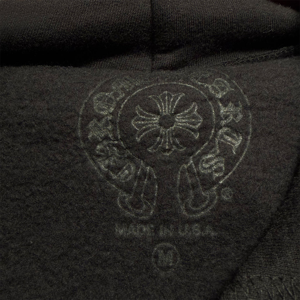 Chrome Hearts "1988" Script Logo  Pullover Hoodie Black & Gold