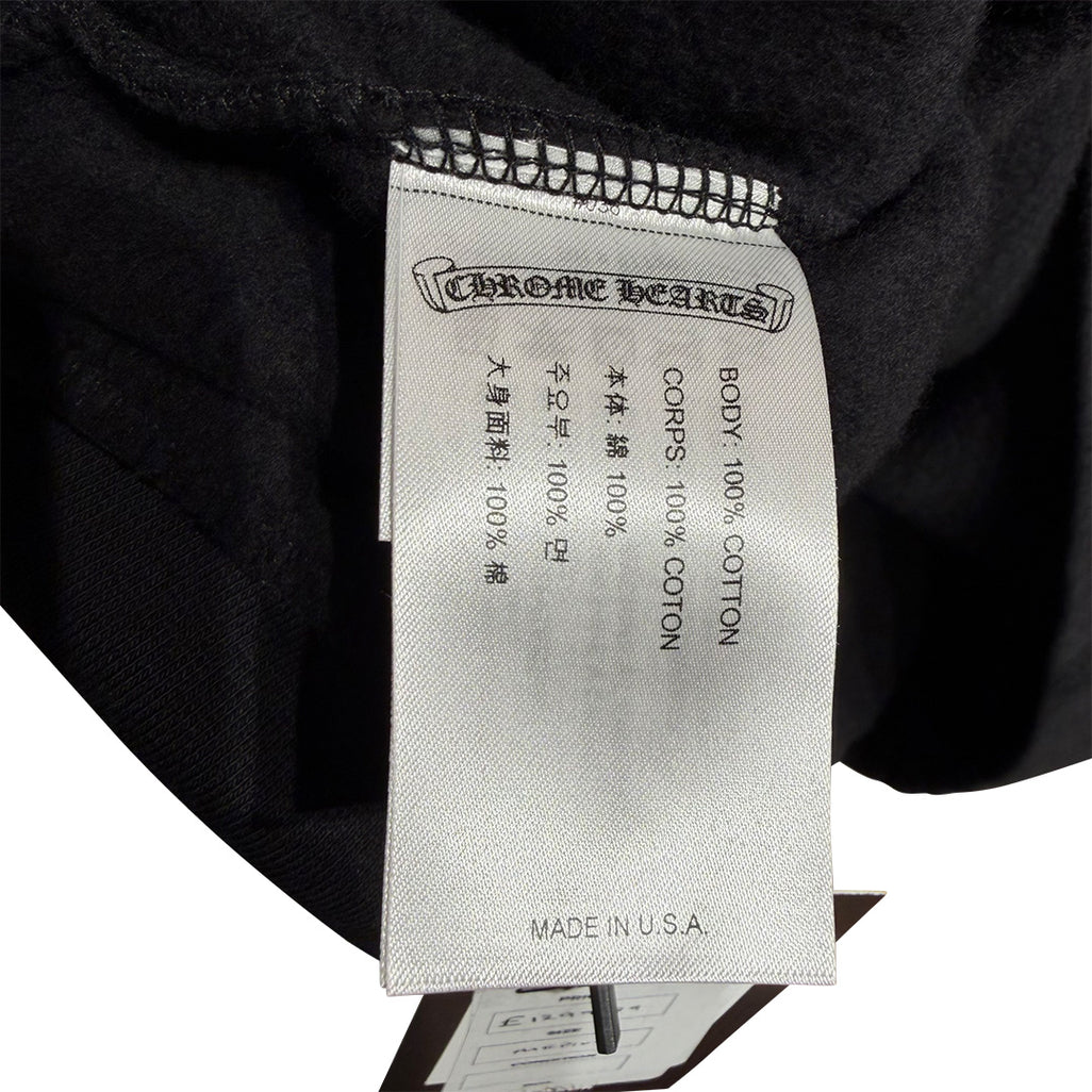 Chrome Hearts "1988" Script Logo  Pullover Hoodie Black & Gold