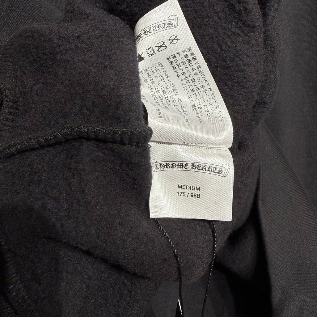 Chrome Hearts "1988" Script Logo  Pullover Hoodie Black & Gold