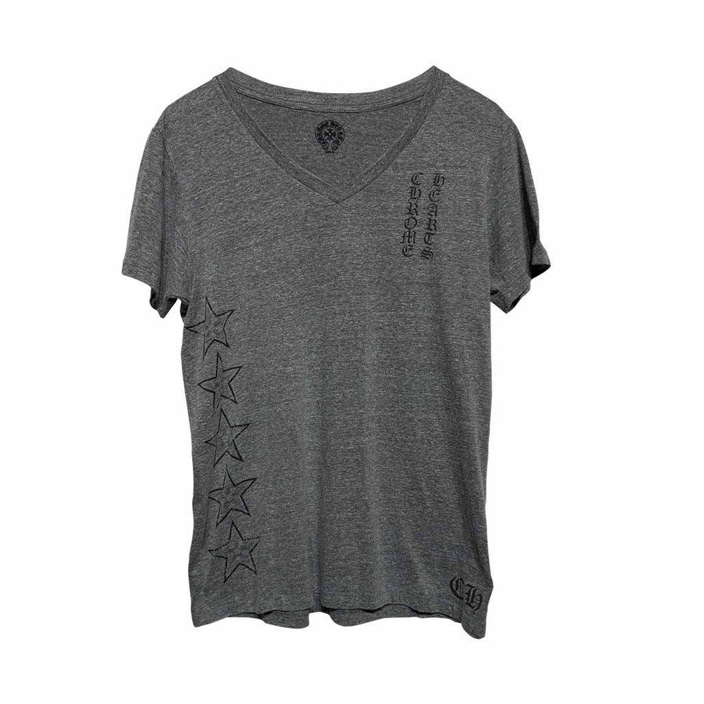 Chrome Hearts All Stars Cross T-Shirt Grey