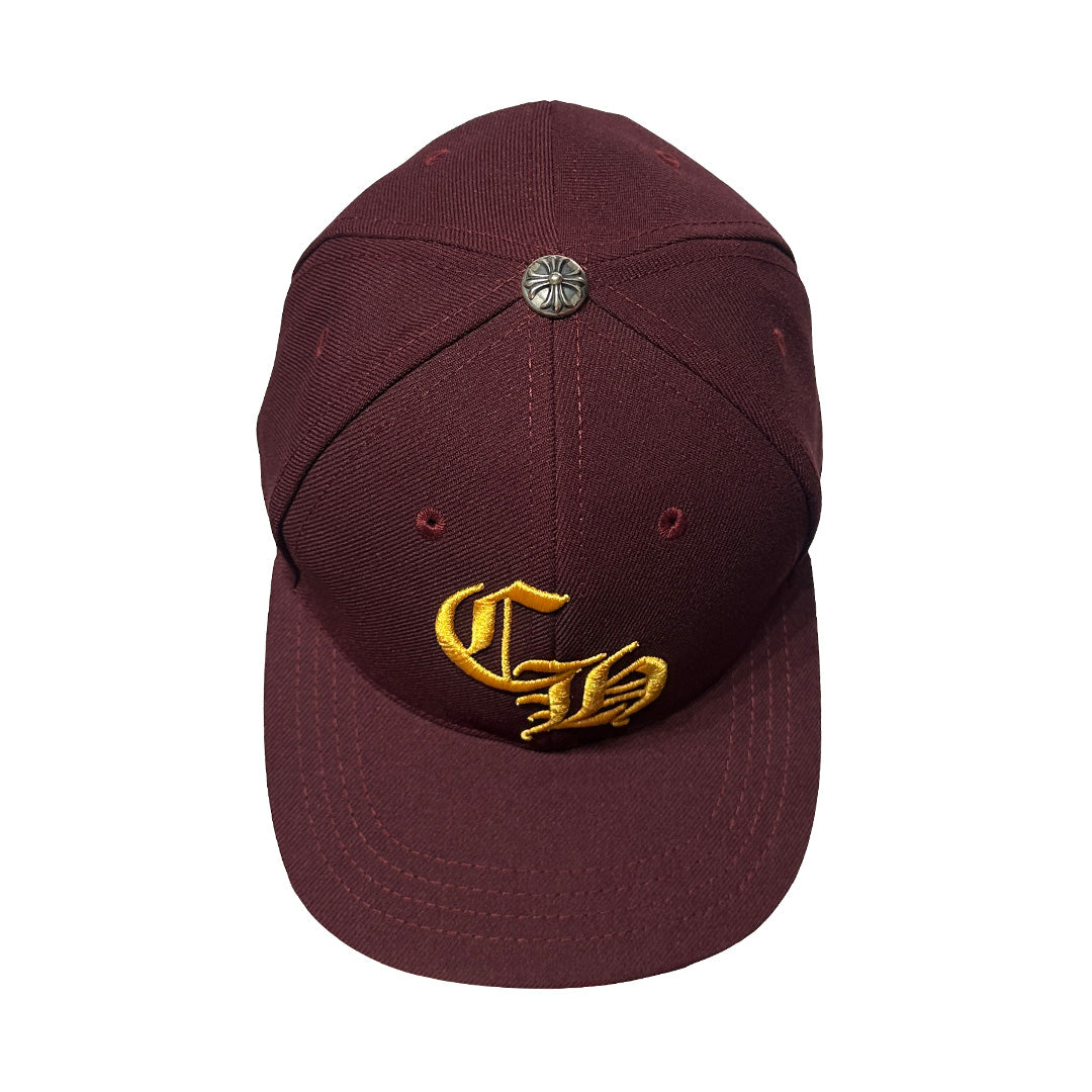 Chrome Hearts Baseball Trucker Hat Burgundy Gold