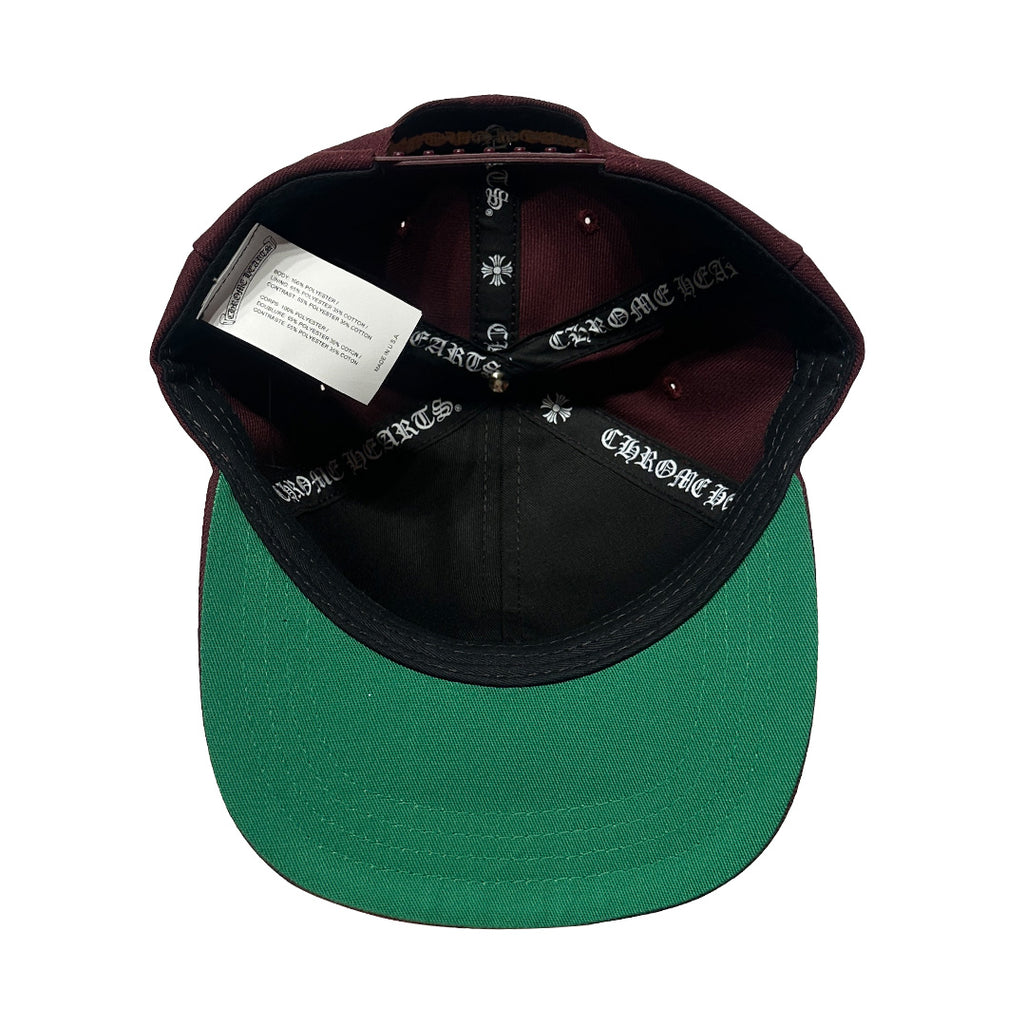 Chrome Hearts Baseball Trucker Hat Burgundy Gold