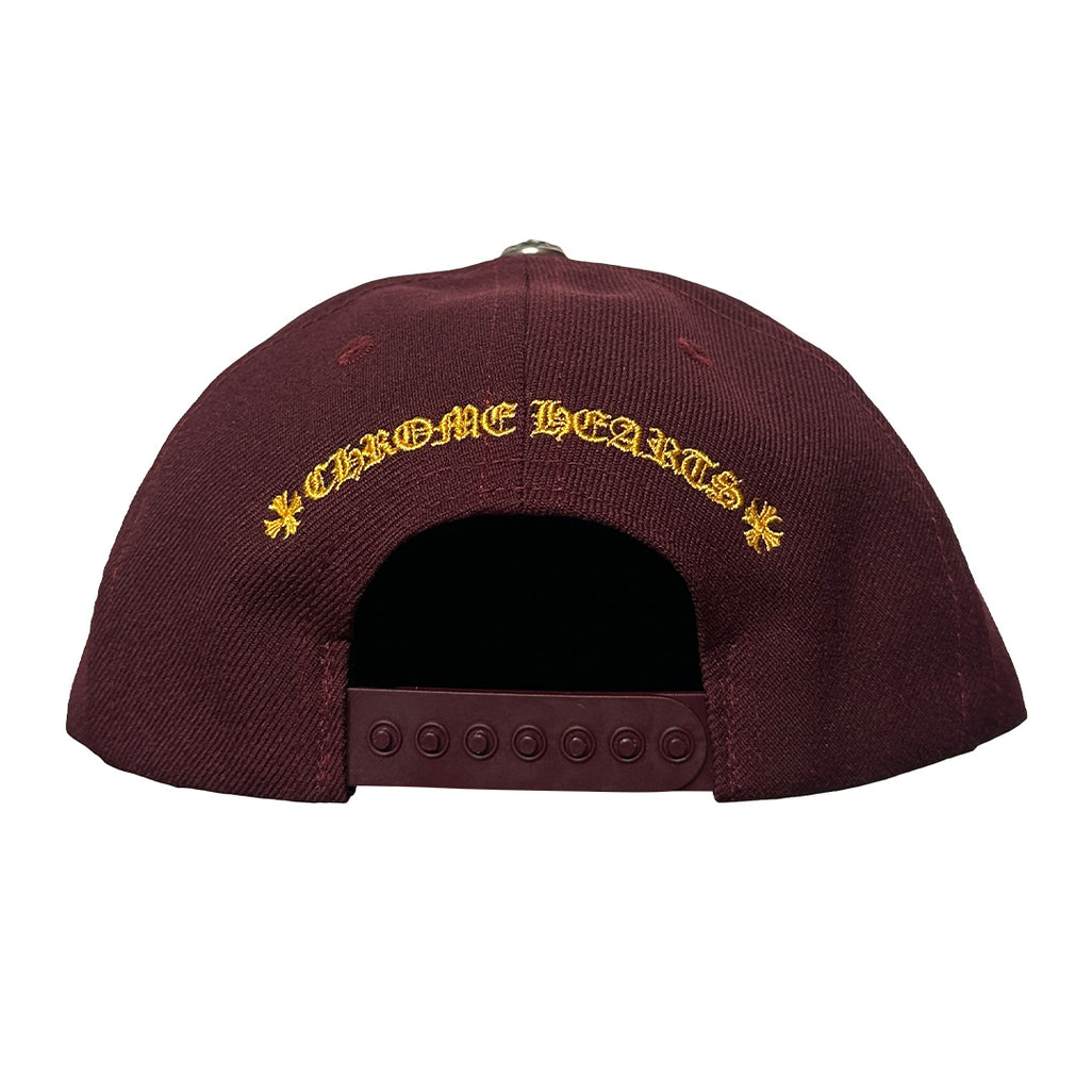 Chrome Hearts Baseball Trucker Hat Burgundy Gold