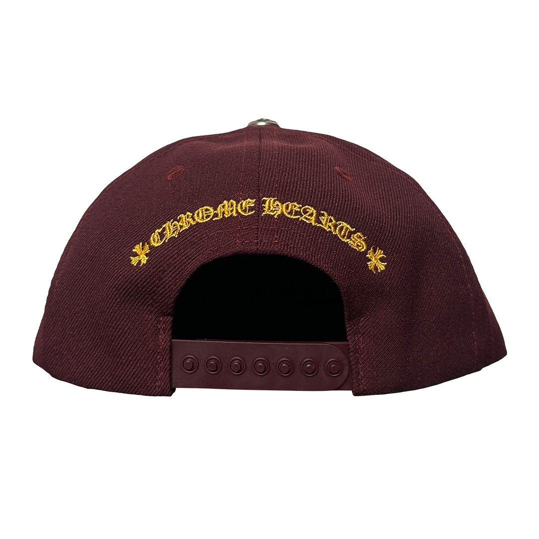 Chrome Hearts Baseball Trucker Hat Burgundy Gold