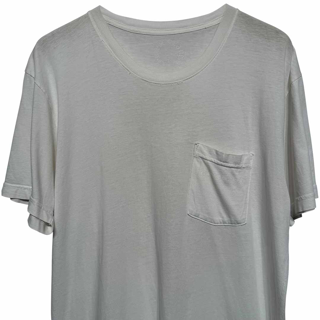 Chrome Hearts Dagger Logo T-Shirt White Orange