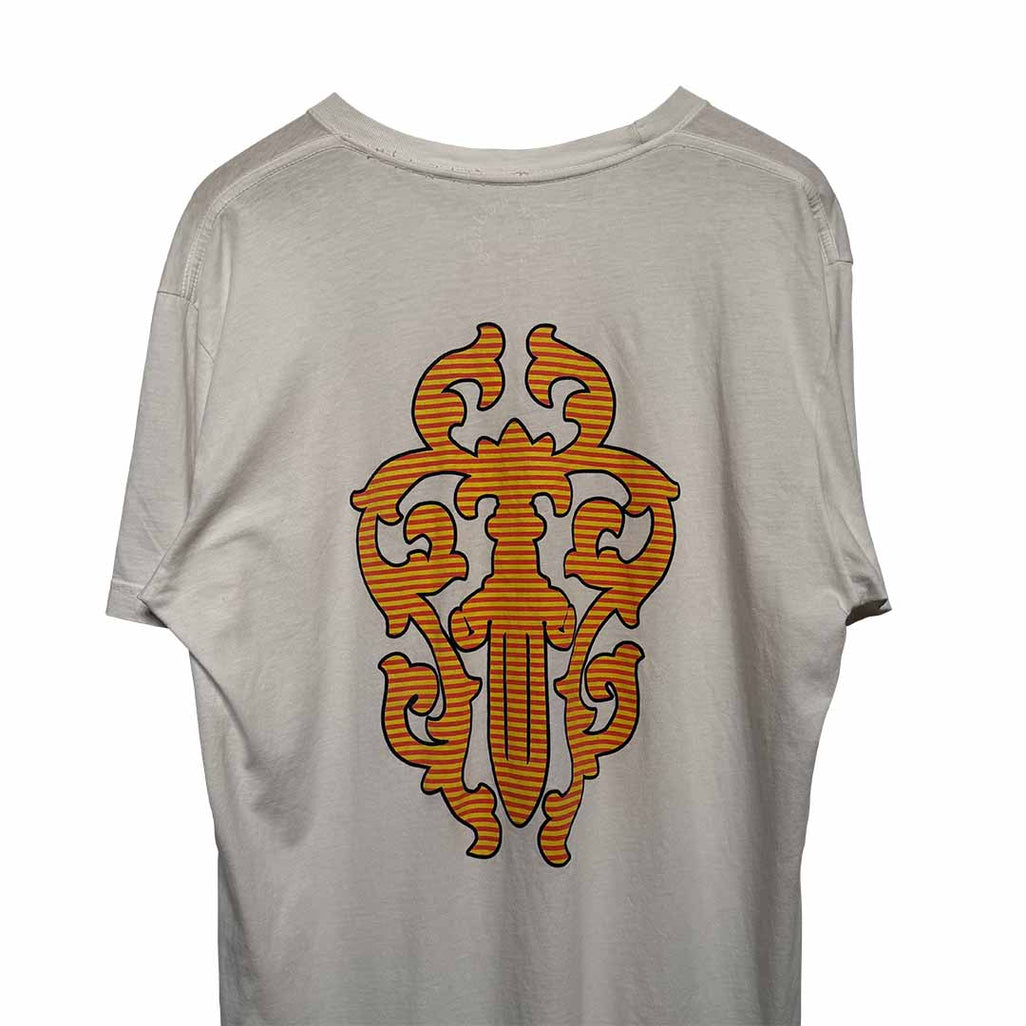 Chrome Hearts Dagger Logo T-Shirt White Orange