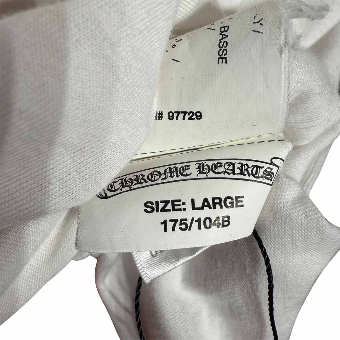 Chrome Hearts Dagger Logo T-Shirt White Orange