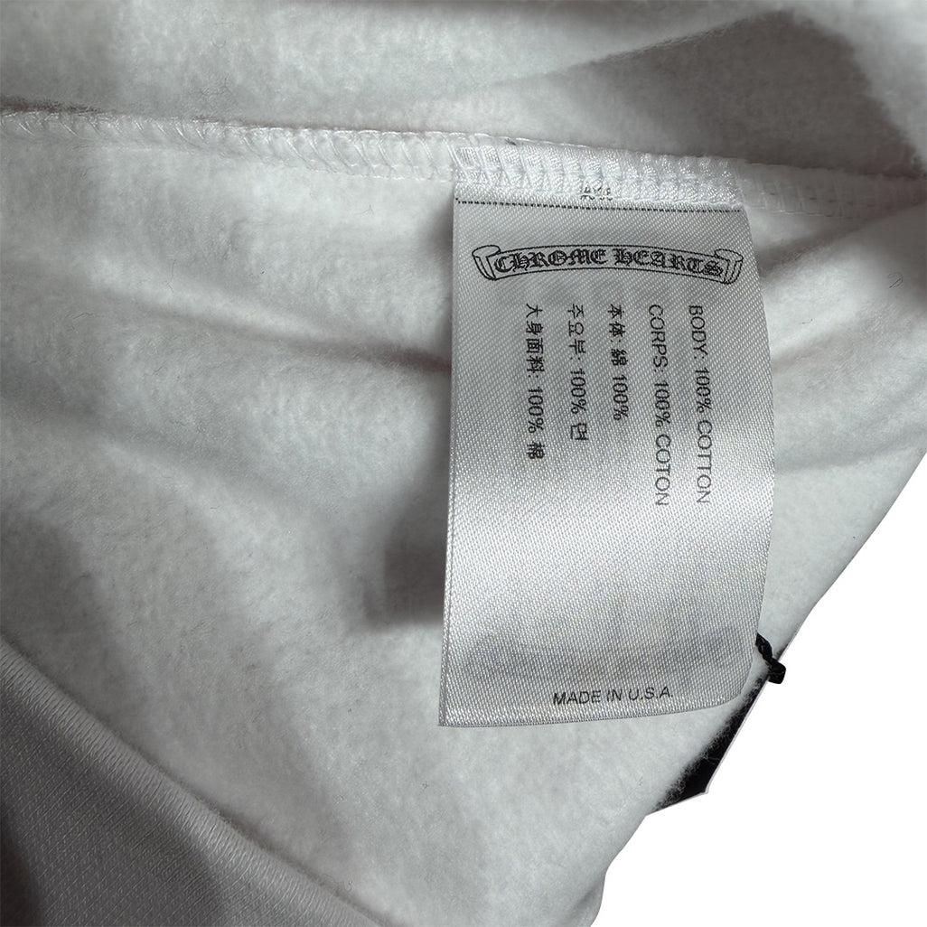 Chrome Hearts Floral Horseshoe Hoodie White Black