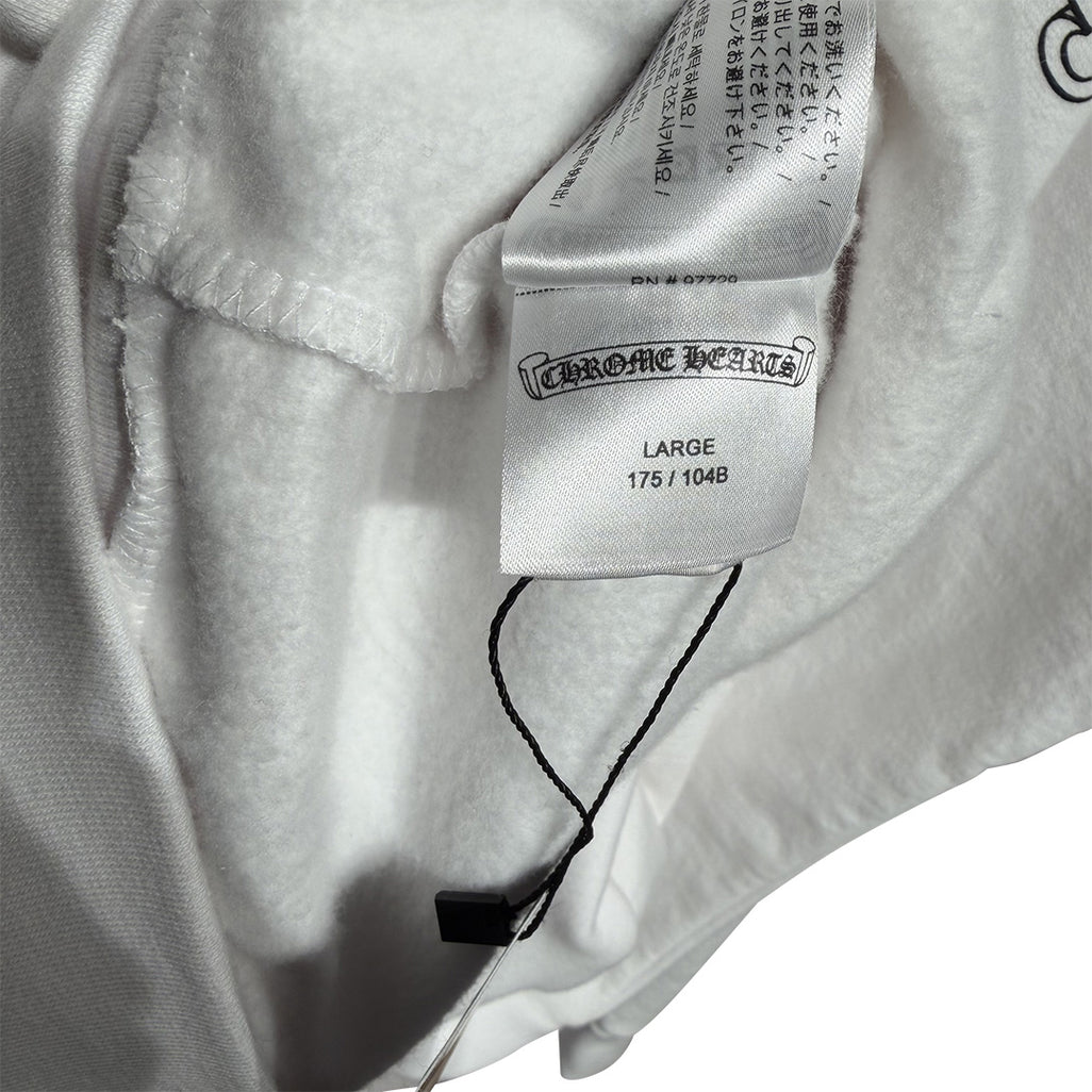 Chrome Hearts Floral Horseshoe Hoodie White Black