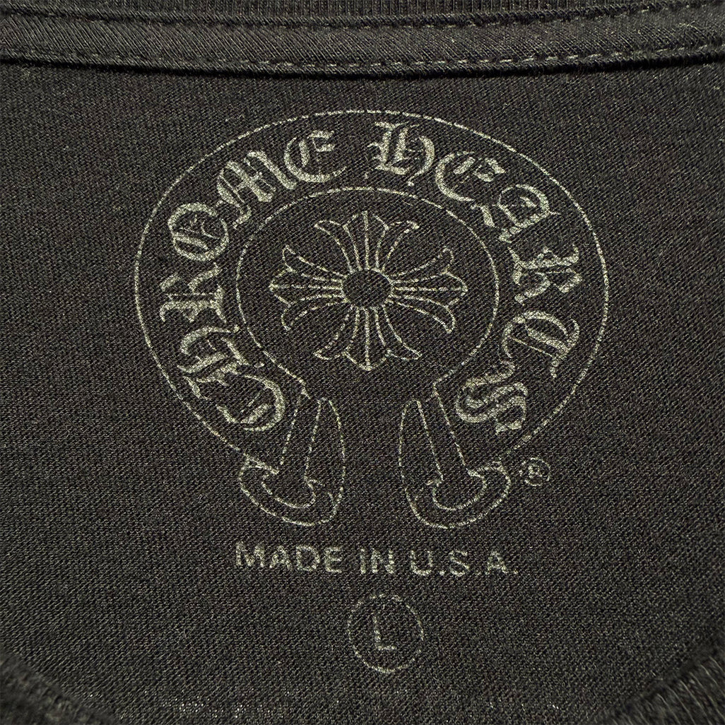 Chrome Hearts Gradient Logo Long sleeve T-Shirt Black/Yellow/Orange