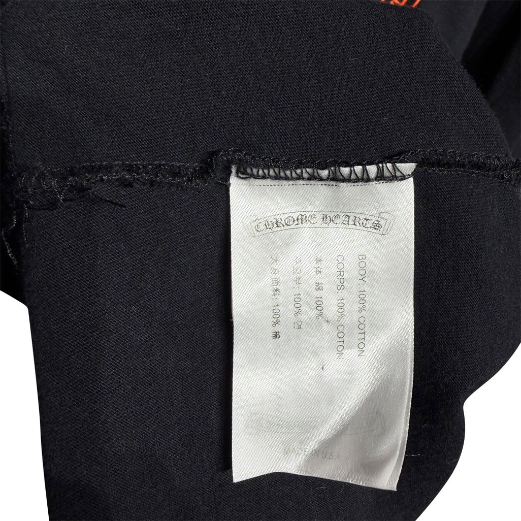 Chrome Hearts Gradient Logo Long-Sleeve T-Shirt Black Yellow Orange