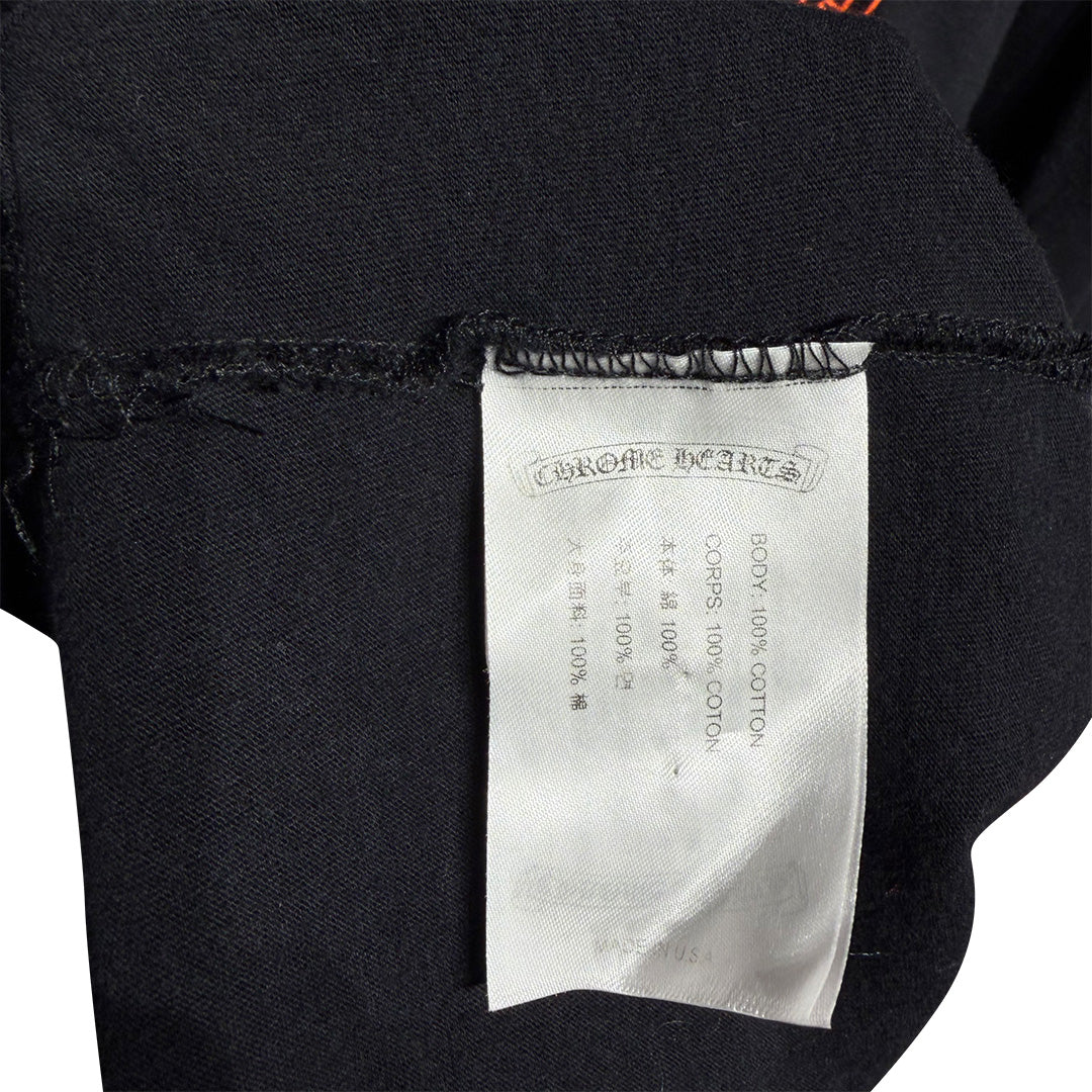 Chrome Hearts Gradient Logo Long-Sleeve T-Shirt Black Yellow Orange