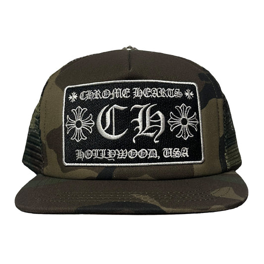 Chrome Hearts Hollywood Baseball Trucker Hat Camo