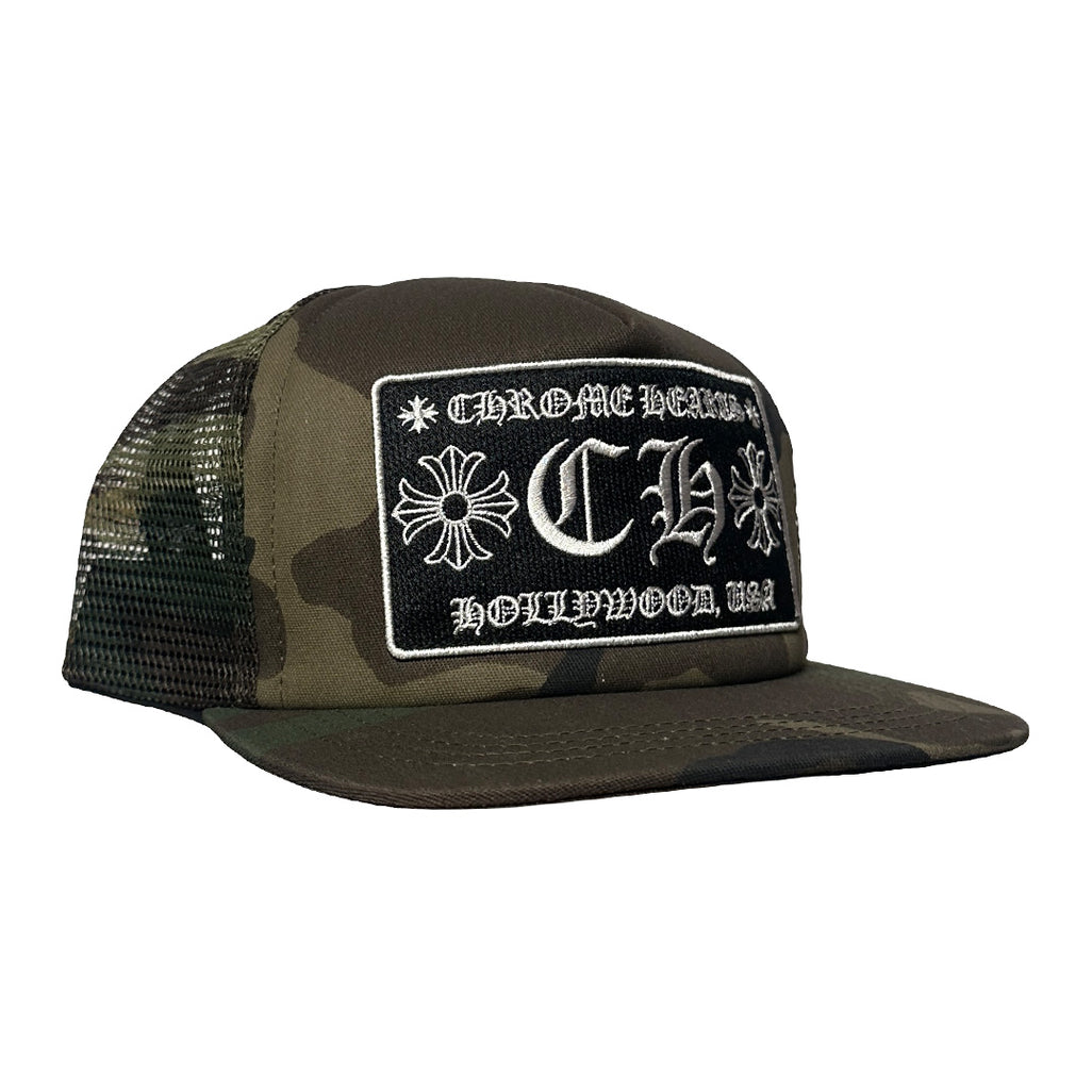 Chrome Hearts Hollywood Baseball Trucker Hat Camo