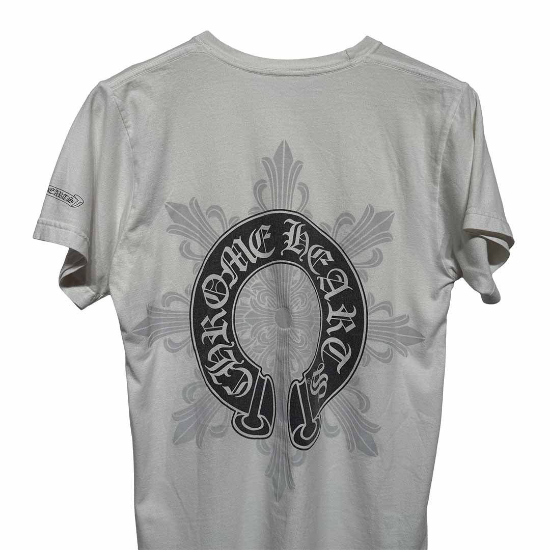 Chrome Hearts Horse Shoe Logo T-Shirt White