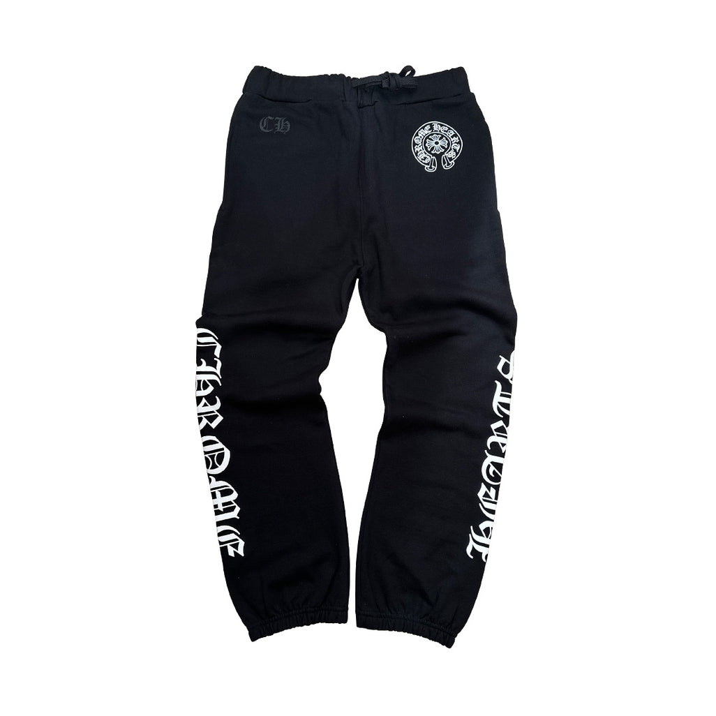 Chrome Hearts Horse Shoe Logo Sweatpants Black