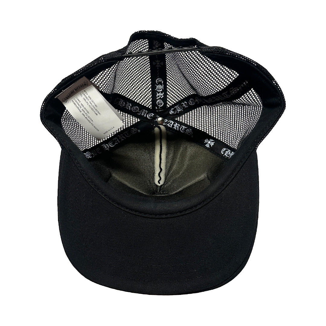 Chrome Hearts London Trucker Cap Black White