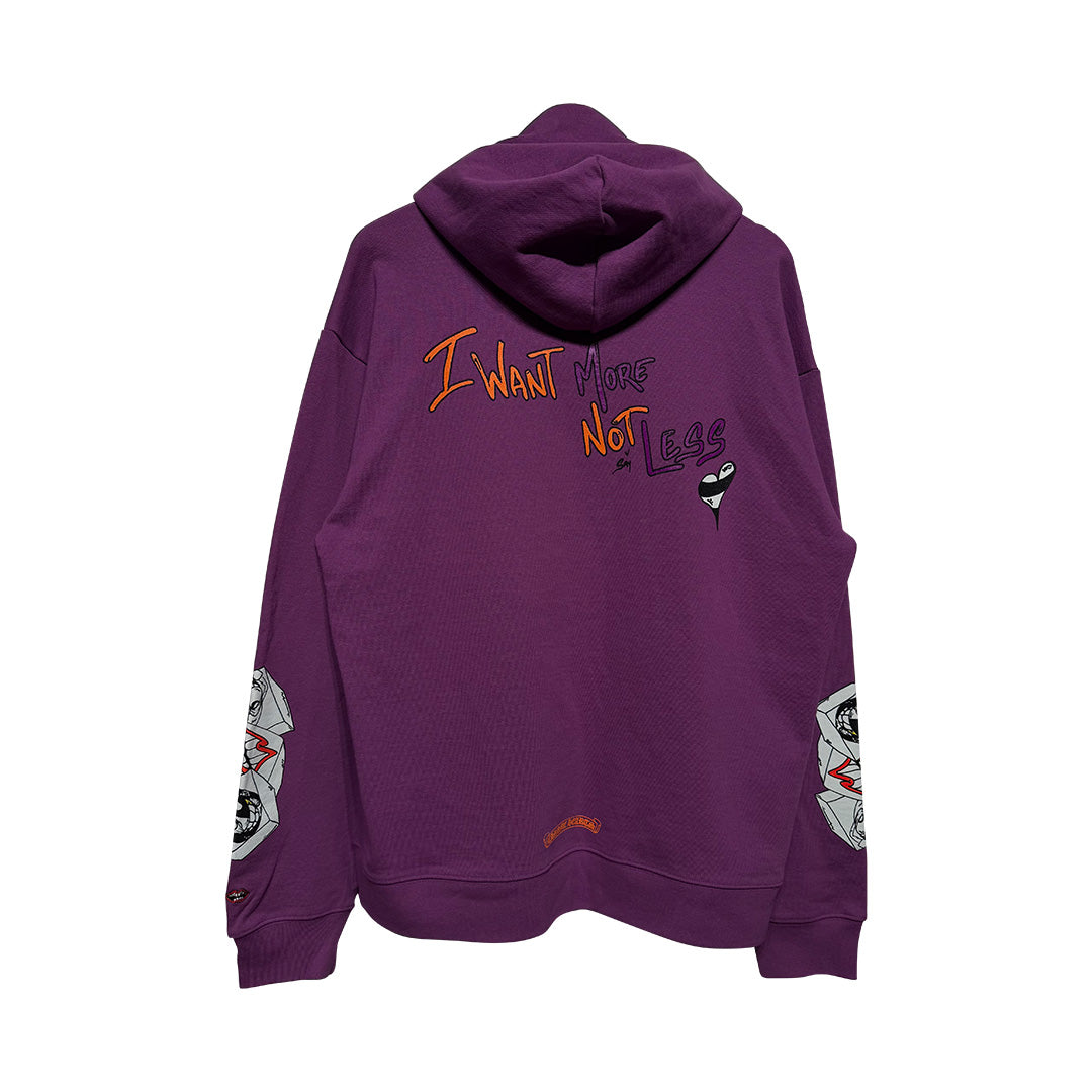 Chrome Hearts Matty Boy I Want More Not Less  Purple Hoodie