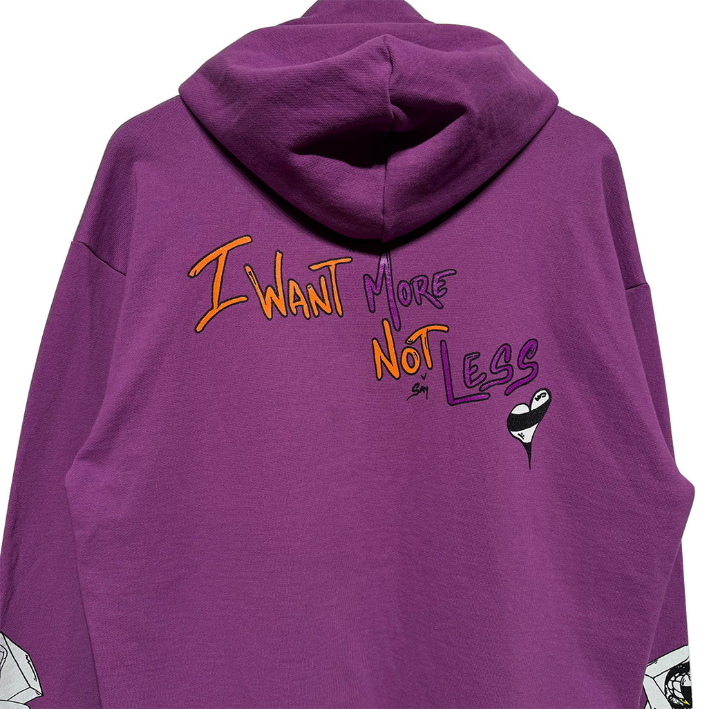 Chrome Hearts Matty Boy I Want More Not Less  Purple Hoodie