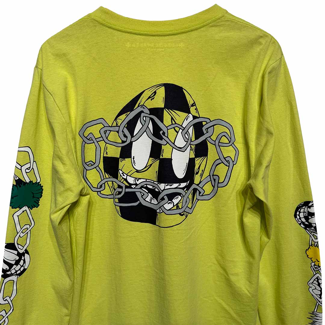 Chrome Hearts Matty Boy Link Long-Sleeve T-Shirt Lime Green