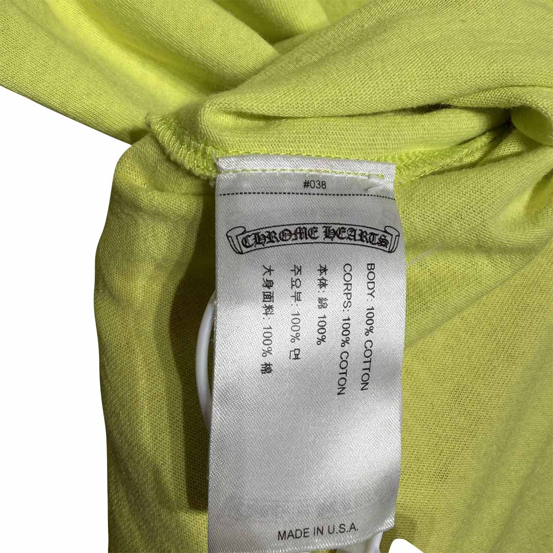 Chrome Hearts Matty Boy Link Long-Sleeve T-Shirt Lime Green