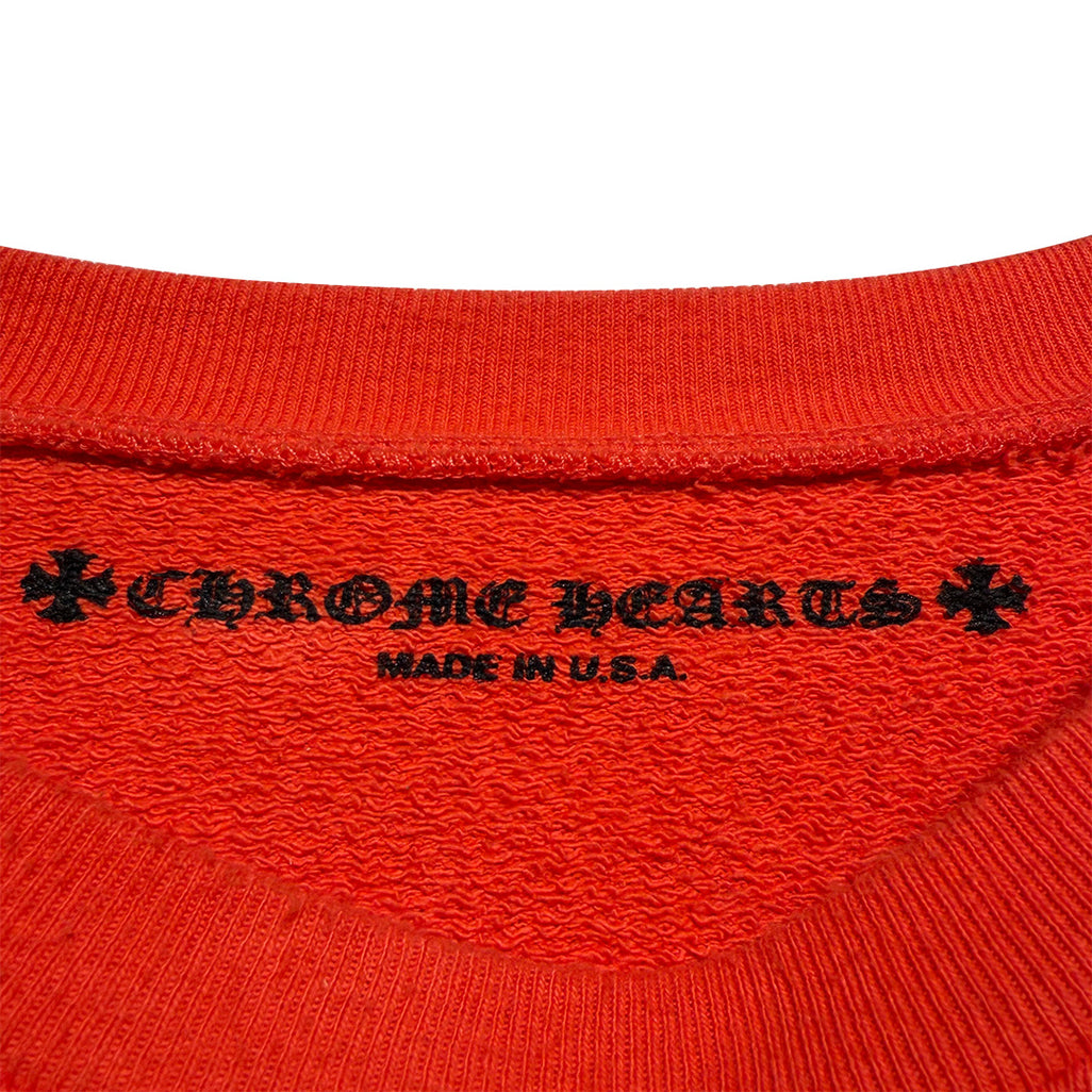 Chrome Hearts Matty Boy "Sadistic Lipstick" Crewneck Sweatshirt Orange