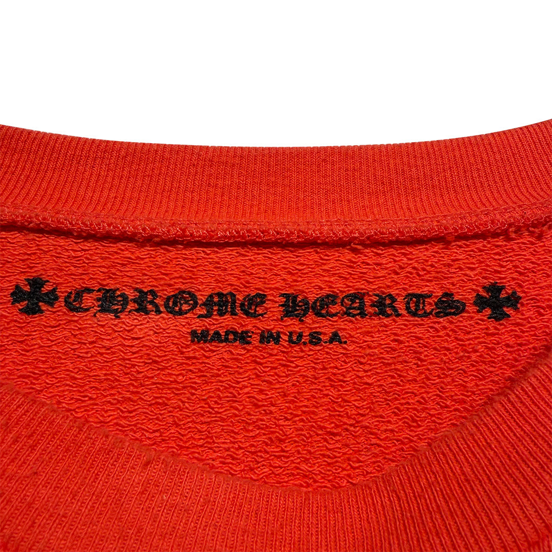 Chrome Hearts Matty Boy "Sadistic Lipstick" Crewneck Sweatshirt Orange