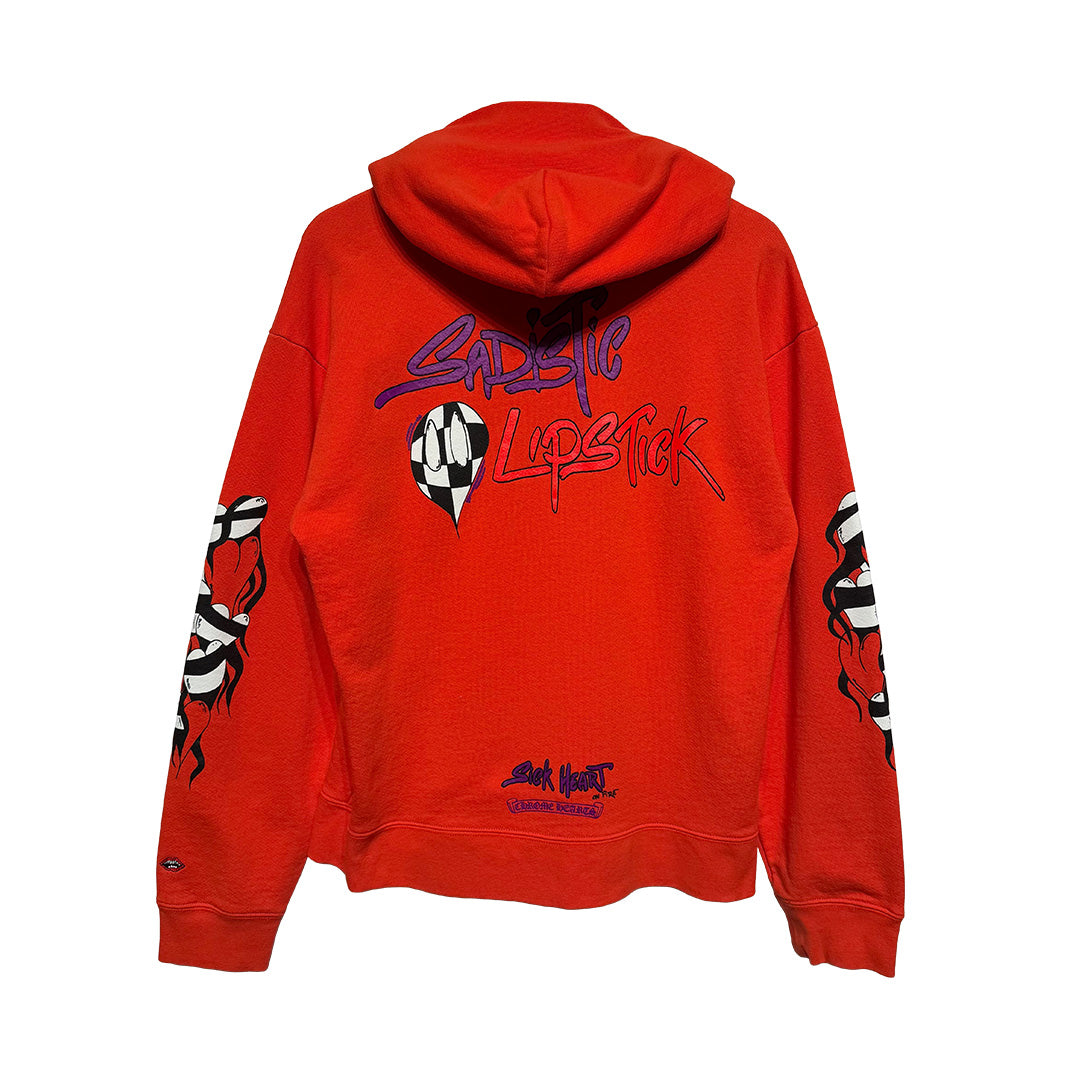 Chrome Hearts Matty Boy "Sadistic Lipstick" Hoodie Orange