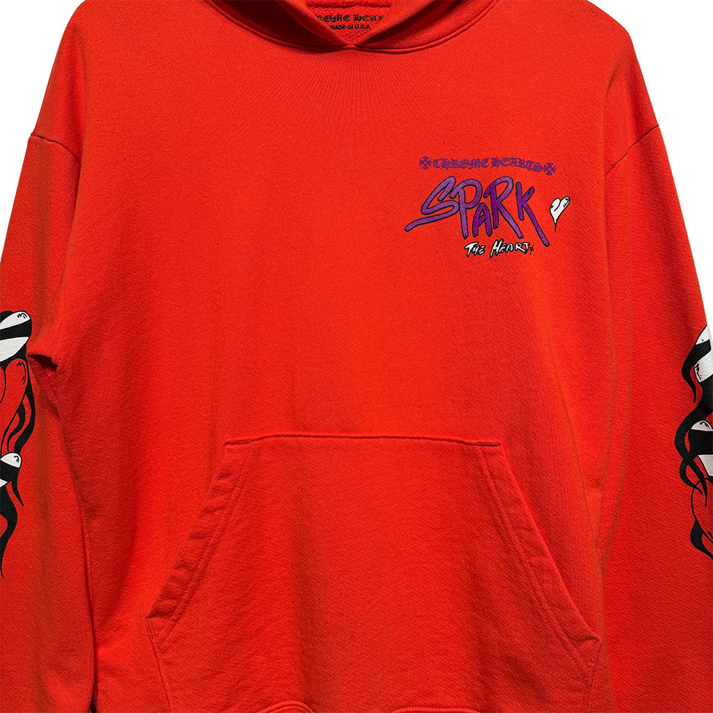 Chrome Hearts Matty Boy "Sadistic Lipstick" Hoodie Orange