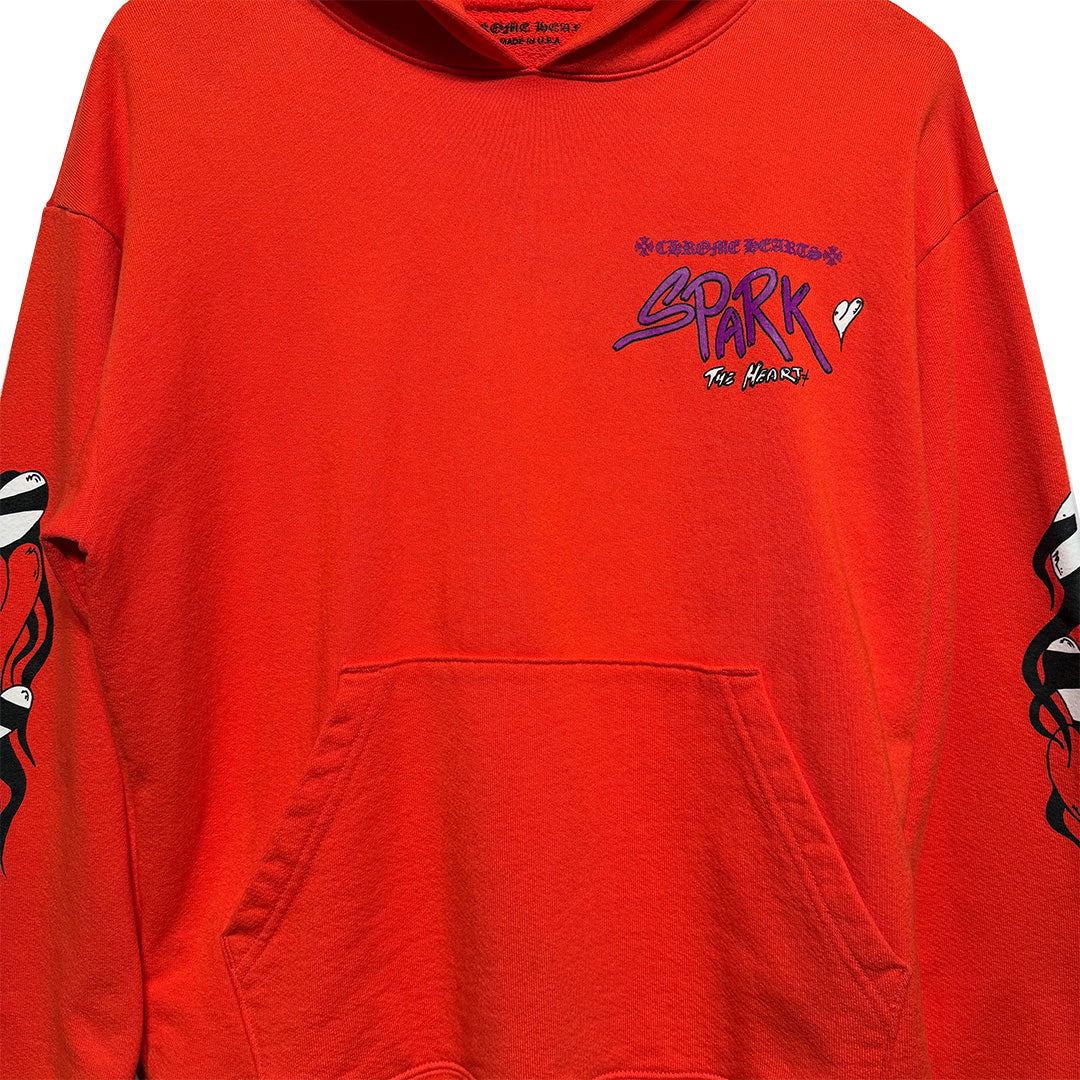 Chrome Hearts Matty Boy "Sadistic Lipstick" Hoodie Orange