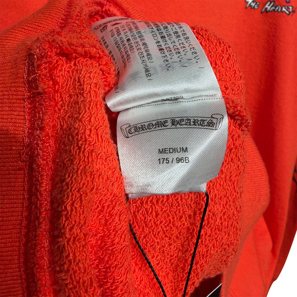 Chrome Hearts Matty Boy "Sadistic Lipstick" Hoodie Orange