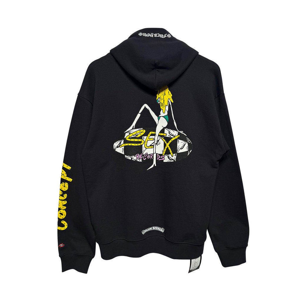 Chrome Hearts Matty Boy  Sex Records Concept Hoodie Black