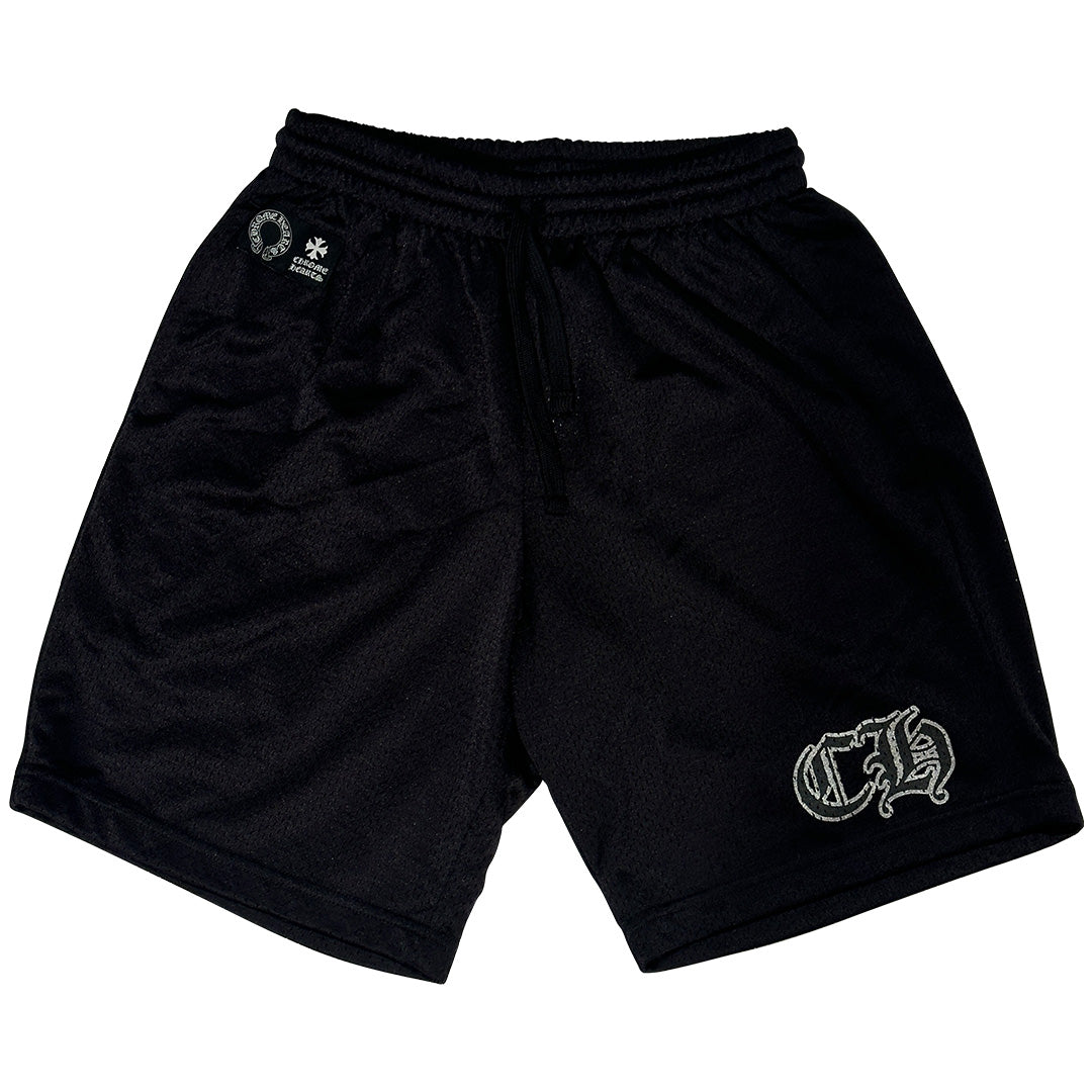 Chrome Hearts Mesh Varsity Shorts Black