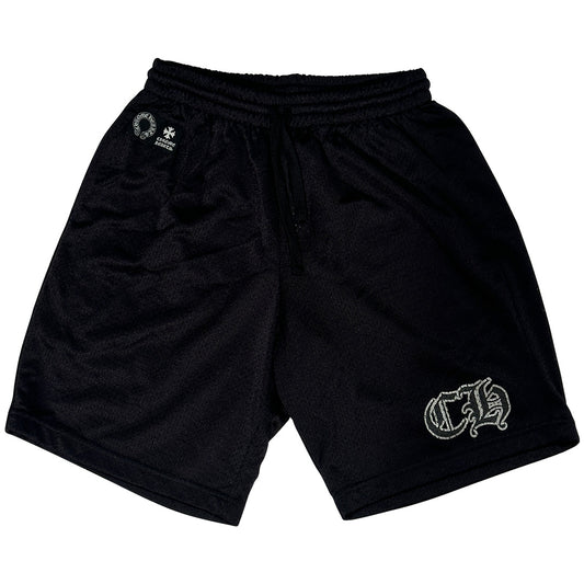 Chrome Hearts Mesh Varsity Shorts Black