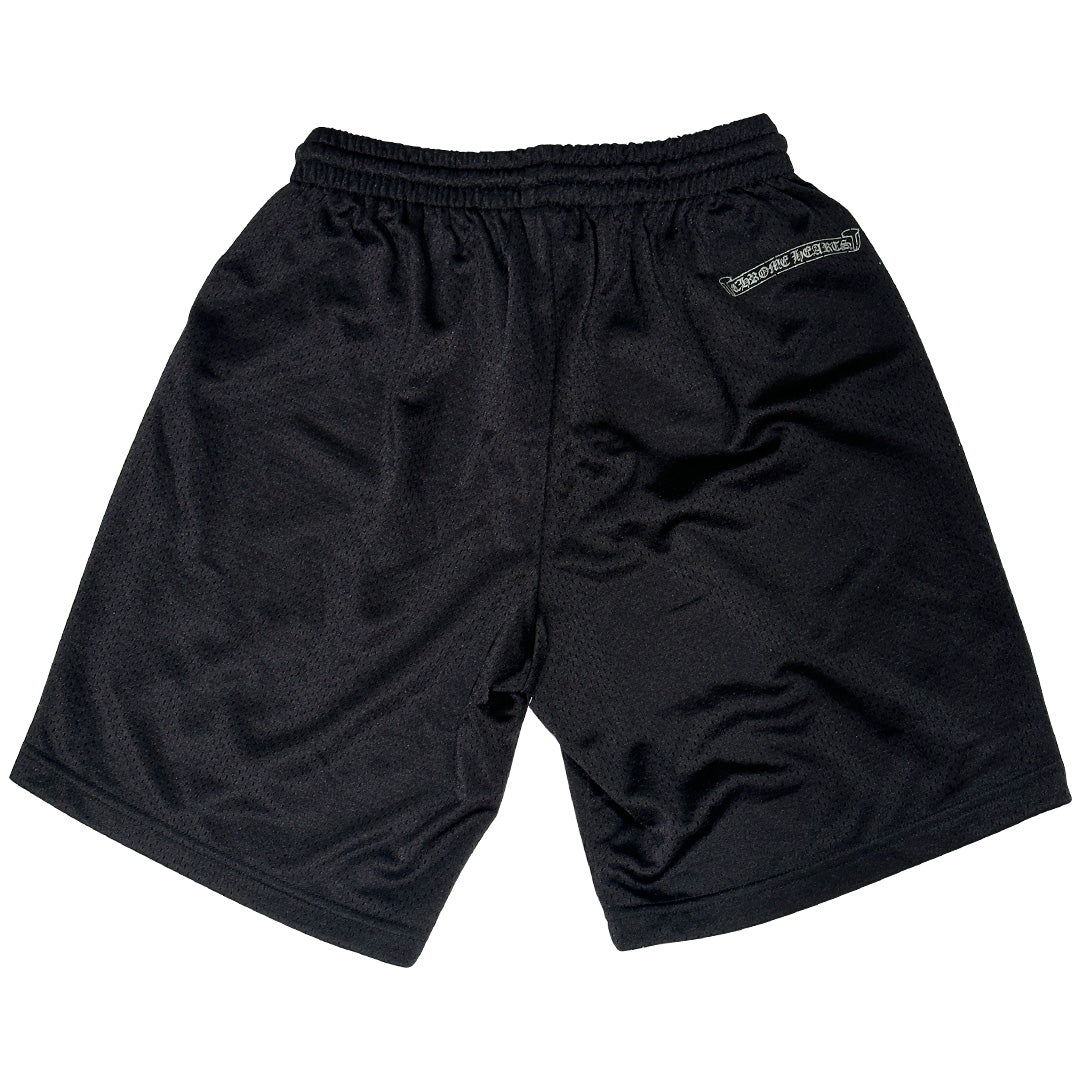 Chrome Hearts Mesh Varsity Shorts Black