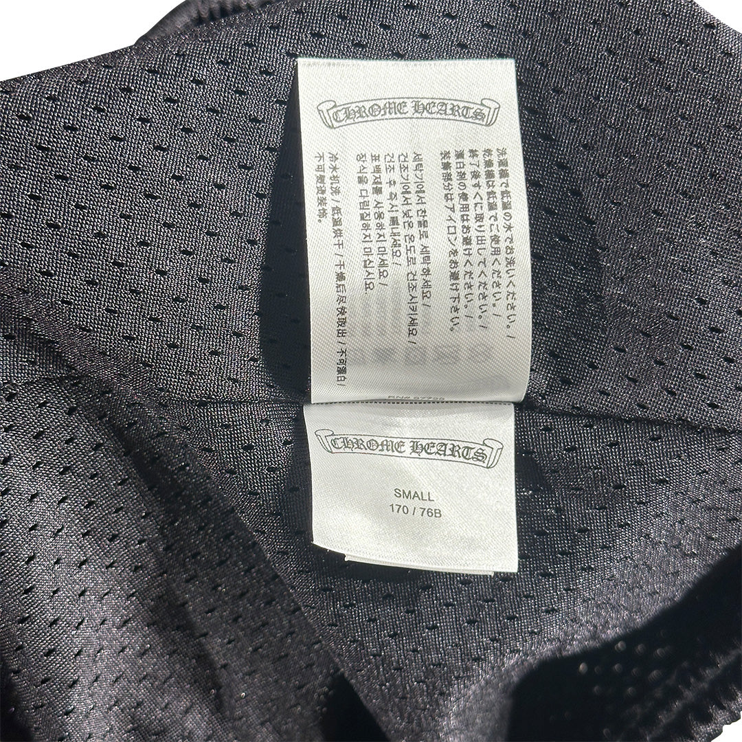 Chrome Hearts Mesh Varsity Shorts Black