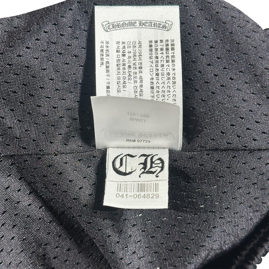 Chrome Hearts Mesh Varsity Shorts Black