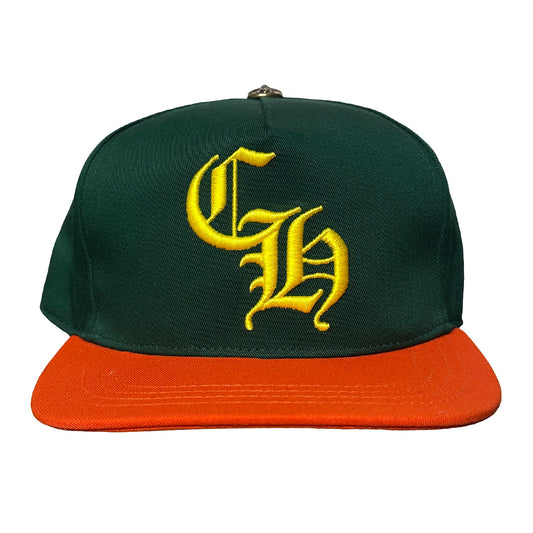 Chrome Hearts Miami Exclusive Baseball Trucker Hat Green Orange Yellow