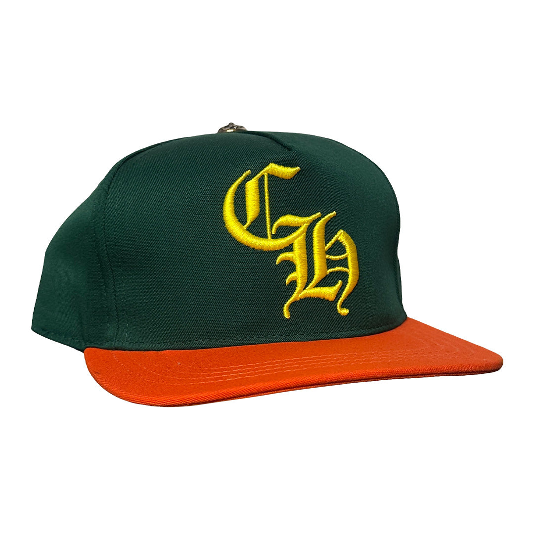 Chrome Hearts Miami Exclusive Baseball Trucker Hat Green Orange Yellow