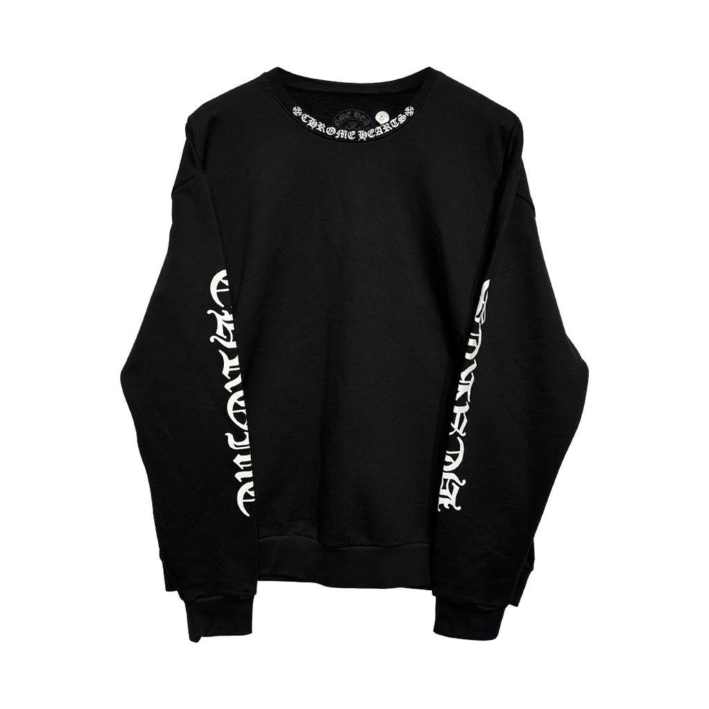 Chrome Hearts Neck Logo Crewneck Sweatshirt