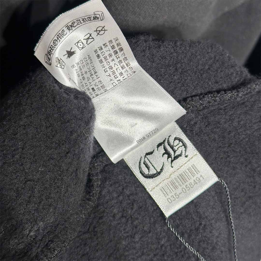 Chrome Hearts Neck Logo Crewneck Sweatshirt Black White