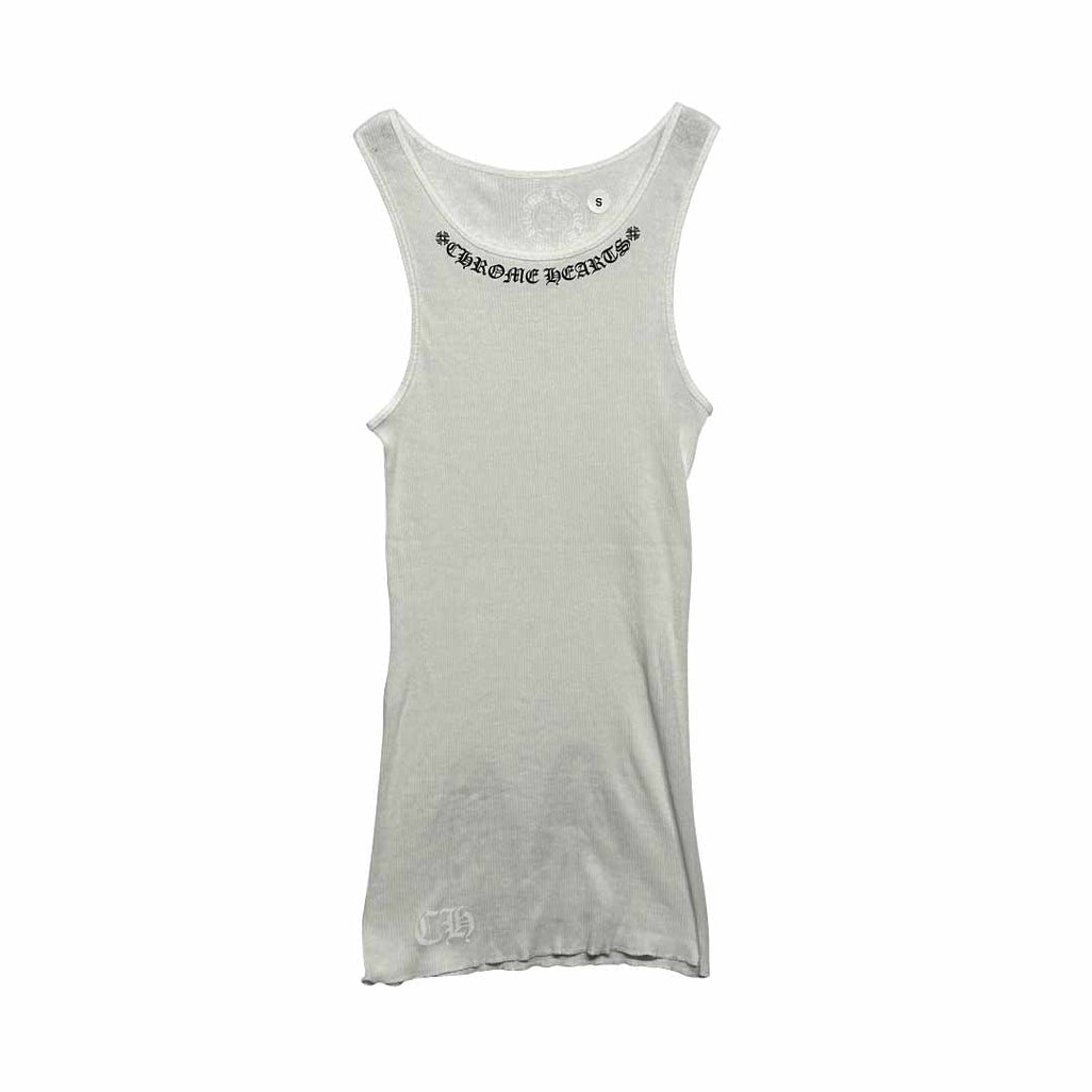 Chrome Hearts Neck Logo Miyumi Sisters White Tank Top
