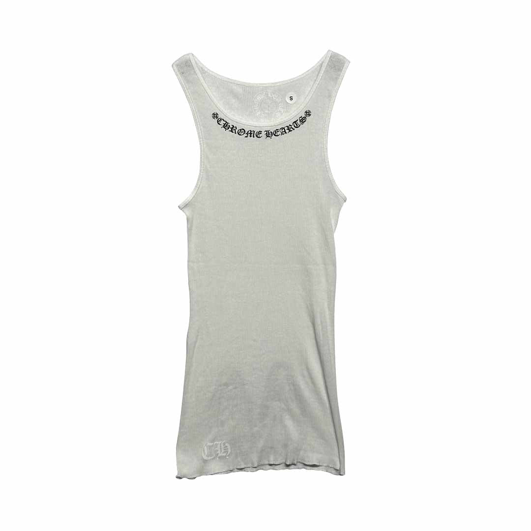 Chrome Hearts Neck Logo Miyumi Sisters White Tank Top