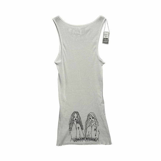 Chrome Hearts Neck Logo Miyumi Sisters White Tank Top