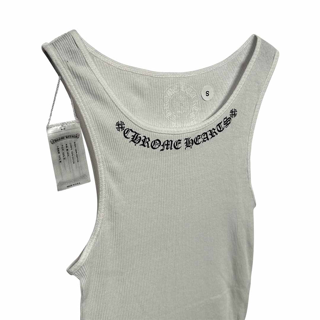 Chrome Hearts Neck Logo Miyumi Sisters White Tank Top
